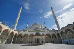 Turkey istanbul 12 january 2023. Camlica Mosque largest mosque in Asia photo