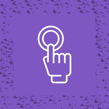 empujar botón vector icono