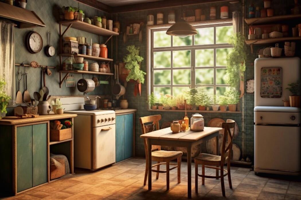 Cartoon Kitchen Background Stock Photos, Images and Backgrounds for