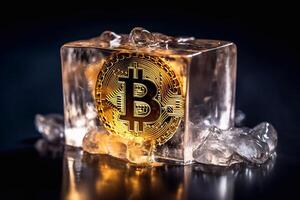 Bitcoin is a virtual currency, but this coin is a symbol of Bitcoin photo