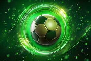 stylish conceptual digital soccer design Generative AI photo