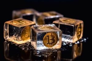 Bitcoin is a virtual currency, but this coin is a symbol of Bitcoin photo