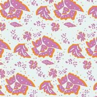 Indonesian Traditional Floral Pattern vector