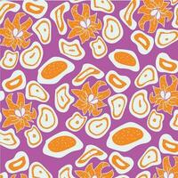 Indonesian Traditional Floral Pattern vector