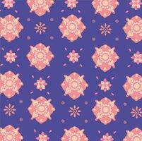 Floral Batik Pattern vector