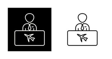 Flight Information Vector Icon