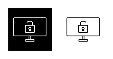 icono de vector de sistema protegido