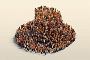 people sitting on top of planet photo