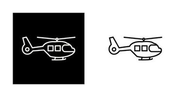 icono de vector de helicóptero