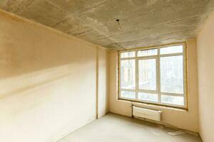preview apartment where renovations are taking place with the processing of all surfaces photo