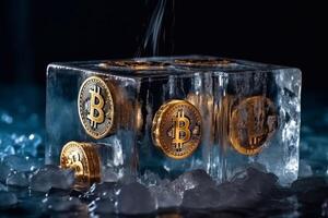 Bitcoin is a virtual currency, but this coin is a symbol of Bitcoin photo