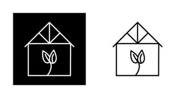 Green House Vector Icon