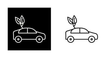 icono de vector de coche ecológico