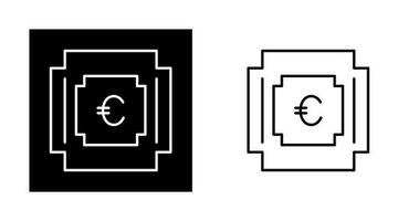 icono de vector de símbolo de euro