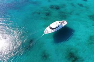 Spain, Alicante, Beautiful clear mediterranean water Generative AI photo