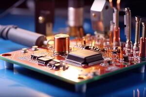 AI processor 3d render, artificial intelligence of digital human photo
