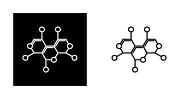 icono de vector de estructura de molécula