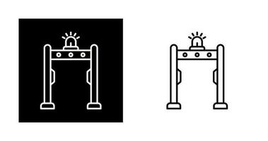 icono de vector de detector de metales