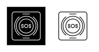 Emergency Button Vector Icon