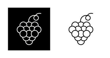 icono de vector de uvas