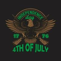 4th july t  shirt vector