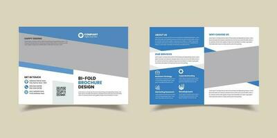 Bi Fold Brochure Template vector