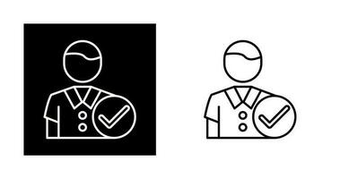 Man Accept Vector Icon