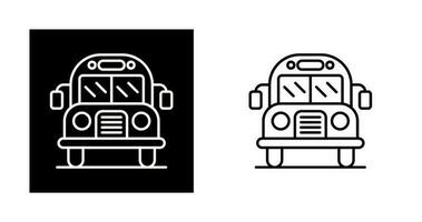 icono de vector de autobús escolar