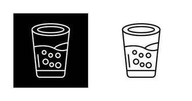 icono de vector de vaso de agua