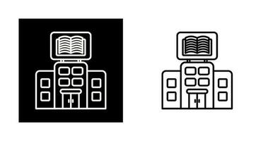 icono de vector de biblioteca