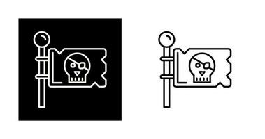 icono de vector de bandera pirata