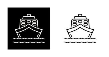 icono de vector de barco