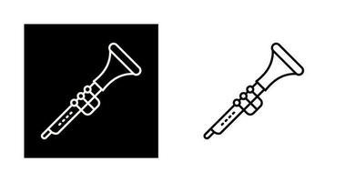 icono de vector de clarinete