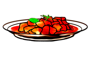 icon sticker of Malay Food png