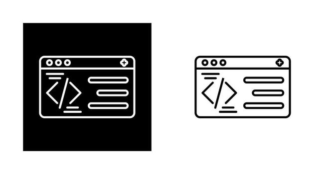 icono de vector de programación