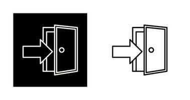 Exit Door Vector Icon
