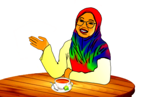 Symbol Frau Muslim Welle png