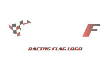 animação vídeo do a corrida bandeira e a carta f, adequado para abertura corrida Esportes anúncios, etc video