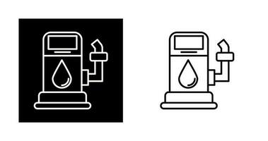 icono de vector de gasolinera