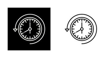 icono de vector de tiempo pasado