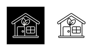 Eco House Vector Icon