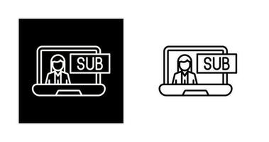 Subscriber Model Vector Icon