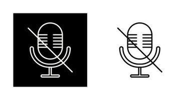 Microphone Mute Vector Icon