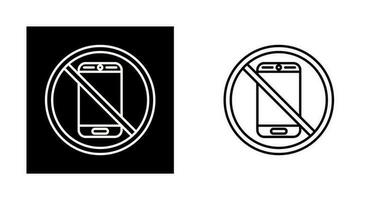 No Phone Vector Icon