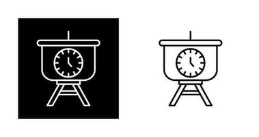 Time Manage Presentation Vector Icon