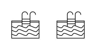 icono de vector de piscina