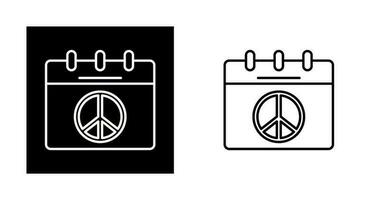 Peace Calendar Vector Icon