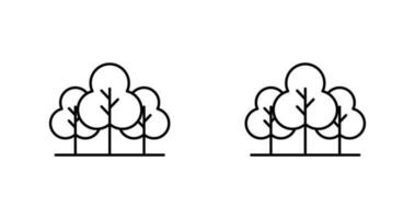 icono de vector de árbol