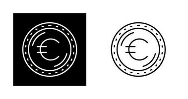 icono de vector de moneda euro