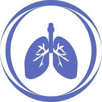 icono de vector de pulmones